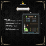 namaz time display, salah time clock, prayer time display for masjid