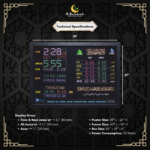 namaz time display, salah time clock, prayer time display for masjid