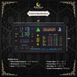 namaz time display, salah time clock, prayer time display for masjid