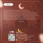 mosque led panel display, azan clock for large prayer hall, advanced masjid timing system