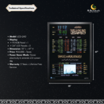 namaz timing display, abdullahs lcd azan display, abdullahs salah time indicator,