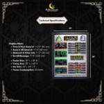 prayer time display, digital salah time clock, mosque prayer clock