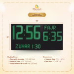 outdoor masjid digital clock, outdoor slave display unit, large outdoor salah display