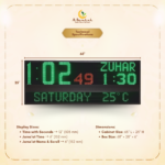 outdoor azan display unit, masjid outdoor time display, outdoor prayer time display,