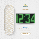 jumbo outdoor masjid clock, large outdoor time display, outdoor mosque digital clock, giant led time display for masjid,