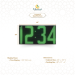 outdoor slave display unit, mosque entrance clock display, long distance outdoor led clock,