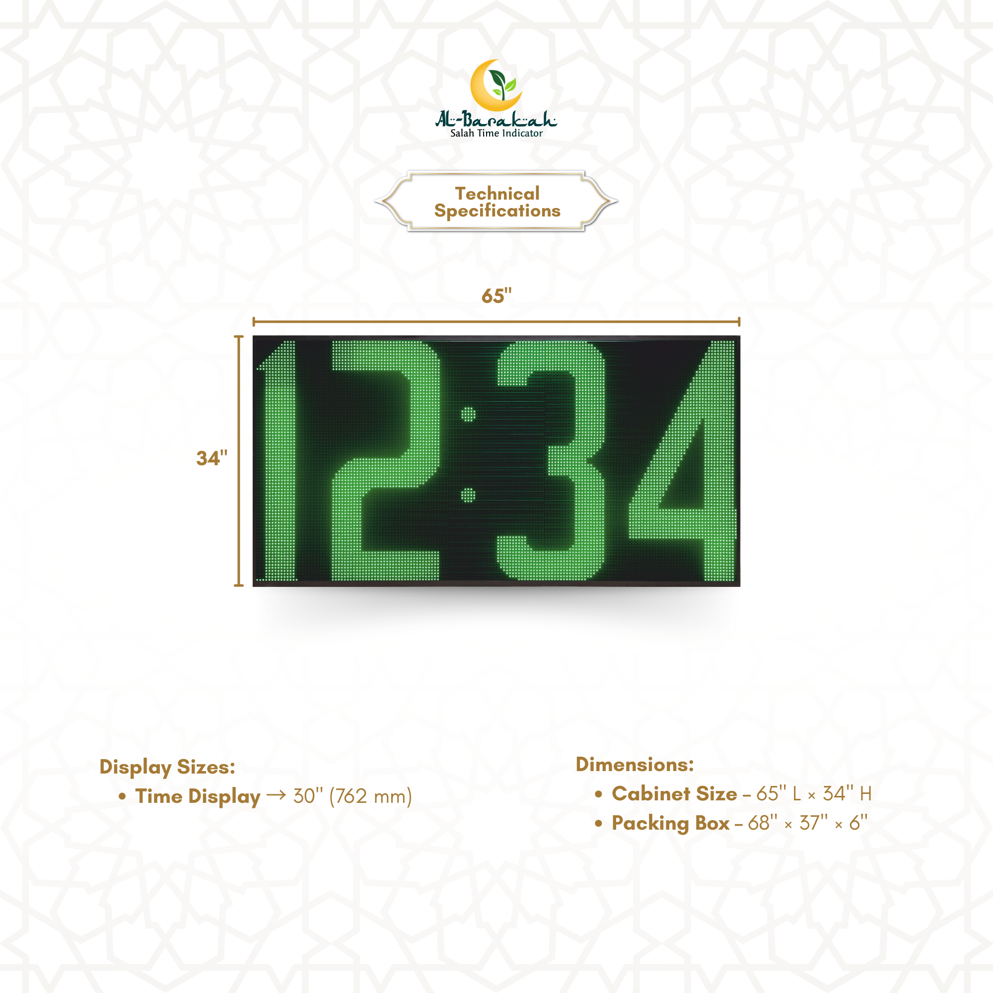 outdoor slave display unit, mosque entrance clock display, long distance outdoor led clock,