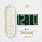 outdoor jumbo masjid clock, large outdoor time display, mosque outdoor led clock, giant led time display for masjid