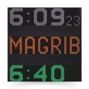 Digital Wall Clock For Mosque – SOP10-06BV , synchronized outdoor display unit